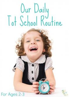 Ideas for setting up you own tot school schedule and routine at home. | www.GoldenReflect...