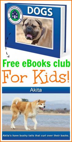 Free monthly eBook club for kids! A different learning eBook each month!