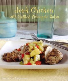 Jerk Chicken with Grilled Pineapple Salsa | Taking On Magazines | www.takingonmagaz... | A little bit spicy, a little bit sweet, and a whole lot delicious. Not only that, this meal is healthy to boot.