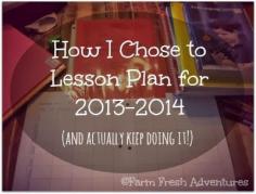Ideas for Lesson Planning that actually worked for me w/links to printables