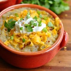 Crockpot Mexican Baked Potato Soup Recipe