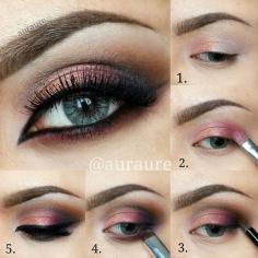 .@vegas_nay | Beautiful Cranberry Eye Makeup Pictorial by @auraure using M•A•C cosmetic eye... | Webstagram - the best Instagram viewer