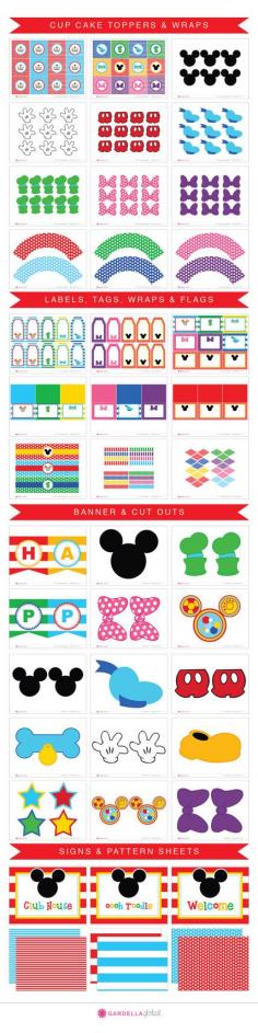 Mickey Mouse Party Printables