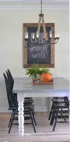 DIY Aged Zinc Table Top