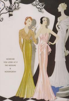 inspirations for Bridesmaids Dresses  Art Deco Fashion