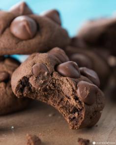 Double Chocolate Chip Pudding Cookies