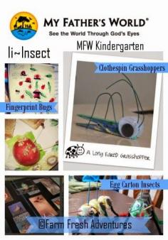 MFW Kindergarten: Ii~Insect #mfw #insectcrafts #homeschool #insects