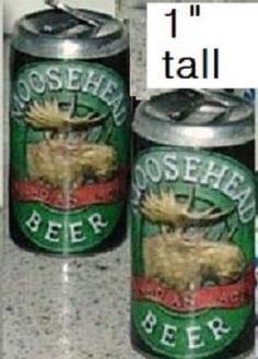 1 Moosehead Beer - Larger Distillery Alochol - CHARM CAN - New - 1" tall  - cgi.ebay.com/...