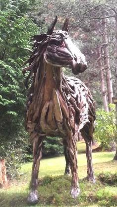 Life Size Driftwood Horse - "Drifter"