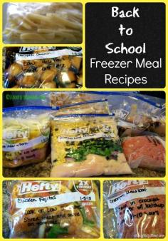 Back to School Freezer Meal Recipes that will save you time in the kitchen! #freezermeals