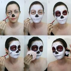 Mary Rebecca: Sugar Skull Makeup Tutorial Guest Post by Danielle of Ghost Waltz