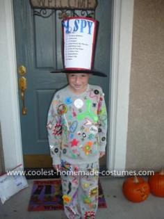 Homemade "I Spy" Costume: This I Spy Costume was so fun and easy to make, economical too. It won a prize at school for my son. He loves reading I Spy books and I wanted to find