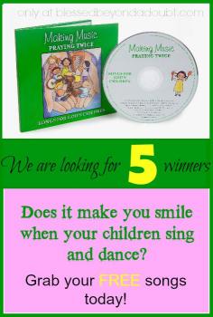Grab your FREE music songs for children today! We love this new CD!