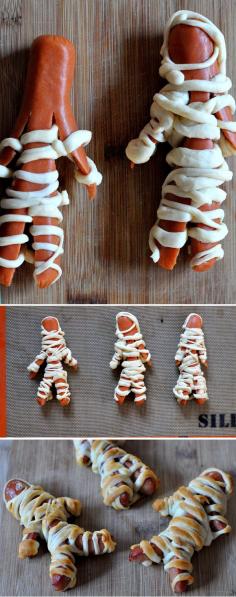 Mummy Dogs. I hate hot dogs, but these crack me up.
