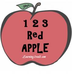 apple themed fine and gross motor activity