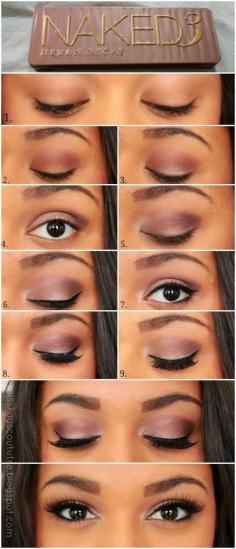 Beauty Bar Daily: Pictorial: UD Naked 3 Smokey Eye | Kay's Couture