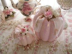 Shabby Chic Pink Pumpkins