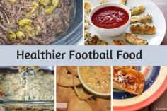 Over 20 Healthier  Football Foods all with PointsPlus and nutritional info