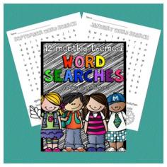 12 Months of Word Searches – FREE! for a limited time from #sponsor @Educents Educational Products #homeschool #homeschoolfreebies