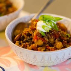Make this hearty and nutritious chili for a group or as a weeknight meal.