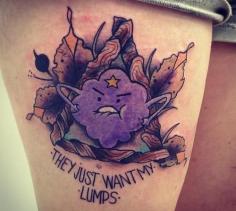 Oh my gosh, an Adventure Time tattoo? Well that's certainly different....