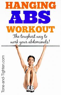 Hang with us - if you can! The best way to work your abs. Period. Get this amazing #abs #workout from Tone-and-Tighten.com