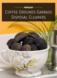 DIY Coffee Grounds Garbage Disposal Cleaners