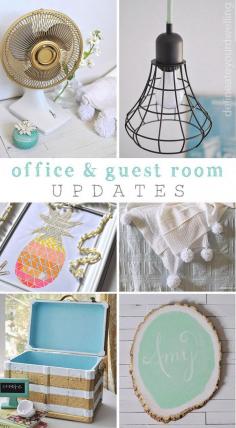 Office + Guest Room updates, Delineate Your Dwelling #office #makeover #redo