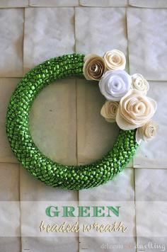 Green Beaded Wreath, Delineate Your Dwelling