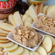 Peanut Butter Cookie Dough Dip www.theleangreenb...