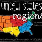 This pack is over 100 pages of U.S. region fun!!! The 5 regions included are the Northeast, Southeast, Midwest, Southwest, and West.