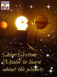 Solar system model to learn about the planets