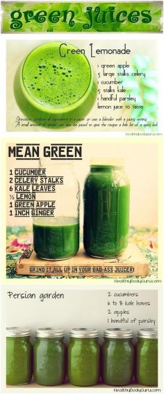 More Green Recipes for all of you -- Which one are you gonna try today? SHARE it with your friends and loved ones as well -- great for detox and juice cleanse too!