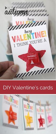 Valentine's day cards your kids can help make! CUTE!