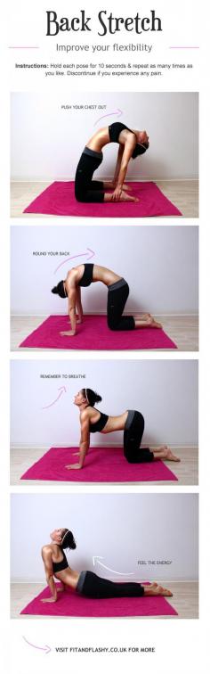 Need to unwind? or increase your flexibility? Stretching is a very important part of your workout. www.fitandflashy....