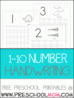 Preschool Printables Handwriting Tracing Pages