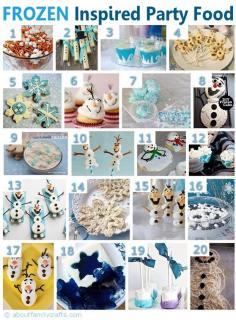 75+ DIY Frozen Birthday Party Ideas | About Family Crafts. Maybe I could use some of these for babysitting in the summer with the girls