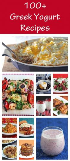 How to use Greek Yogurt to make your recipes healthier, plus 100+ Greek Yogurt Recipes - @Jeanette | Jeanette's Healthy Living