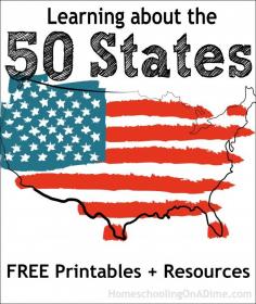Learning about the 50 States - Free Printables and Resources