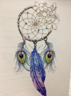 Like The Dream Catcher Part But Def No Peacock Feathers Idk About The Flowers - Tattoo Ideas Top Picks