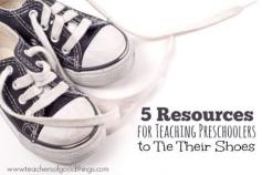 Do you need to teach your child to tie their shoes? These 5 resources will make teaching this life skill fun and enjoyable for your children. | www.teachersofgoo...