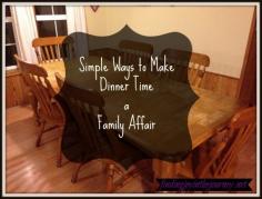 Simple ways to make family dinners happen and why it is important to make this time a priority!