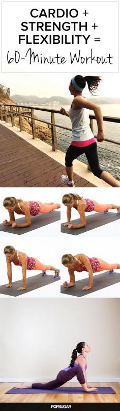60-Minute Workout That Has It All! Cardio, Strength, and Flexibility