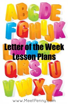 Letter of the week plans - What they did for each letter of the alphabet