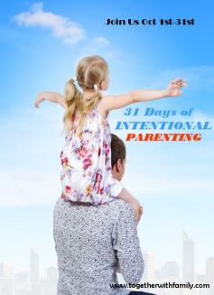 This year I am doing 31 days of intentional parenting and I am so excited to be bringing this to you! I promise there will be some GREAT content on helping you get more intentional with your kids! There will be practical tips and specific things for your to do with your family!