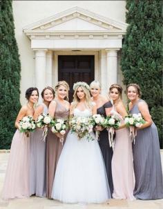 Ashely Tisdale's bridesmaid dresses are stunning, right? Love! Photo via Corbin Gurkin