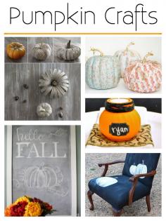 Fabulous Pumpkin Crafts Round Up via maisondepax.com #fall #diy #decor