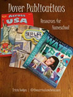 You might be familiar with Dover Publications for fun learning and coloring books. But did you know about ALL they have available for homeschool? ~Don’t miss the review and giveaway!!