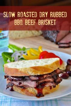 Slow Roasted Dry Rubbed BBQ Beef Brisket