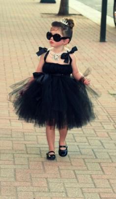 A Lovely Lark: 20 More DIY Halloween Costume Ideas  Can see Jessie dressing her little girl like this! Breakfast at Tiffany's!